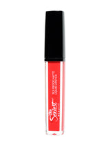 A vibrant coral red shade liquid lipstick.