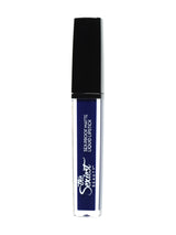 A deep inky indigo blue liquid lipstick.