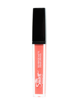 A sweet, pinky peach liquid lipstick.