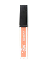 A pale, peachy nude liquid lipstick.