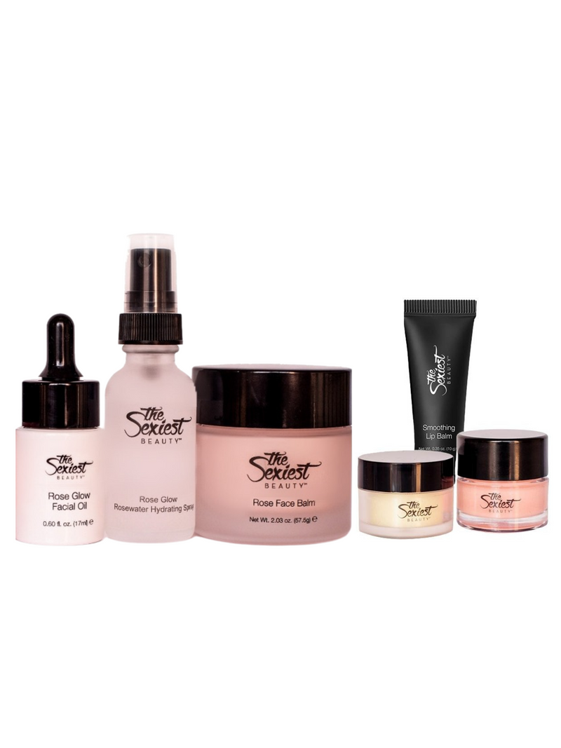 ROSE GLOW x LIPLOVE | Deluxe Skin & Lip Care 6 Pc. Set - Pre-order for Shipdate by 3/15